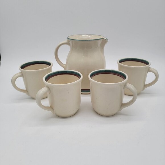 Pfaltzgraff Sunrise Pitcher & Cups - Picture 2 of 10